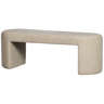 JACOB UPHOLSTERED BENCH NATURAL