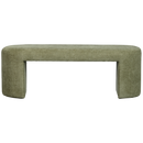 JACOB UPHOLSTERED BENCH OLIVE GREEN