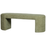 JACOB UPHOLSTERED BENCH OLIVE GREEN