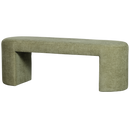 JACOB UPHOLSTERED BENCH OLIVE GREEN