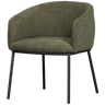 LEON DINING CHAIR BOUCLE FOREST GREEN