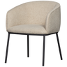 LEON DINING CHAIR BOUCLE NATURAL MELANGE