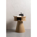 KARRI NIGHTSTAND ROUND MDF/PINE NATURAL