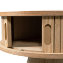 KARRI NIGHTSTAND ROUND MDF/PINE NATURAL