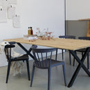 BLISS GARDEN CHAIR WITH BARS PLASTIC BLACK