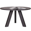 RHONDA DINING TABLE O129 CM OAK BLACKNIGHT [fsc]