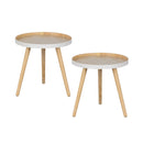 SASHA SIDE TABLE O41 CM WOOD NATURAL