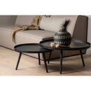 MESA SIDETABLE L WOOD BLACK