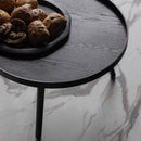 MESA SIDETABLE L WOOD BLACK