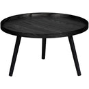MESA SIDETABLE L WOOD BLACK