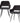 JELLE CHAIR VELVET BLACK - SET OF 2