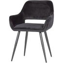 JELLE CHAIR VELVET BLACK - SET OF 2