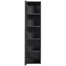 TEUN STORAGE CABINET PINE DEEP BLACK [fsc]