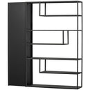 TEUN STORAGE CABINET PINE DEEP BLACK [fsc]