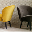 SARA ARMCHAIR VELVET WARM GREEN