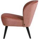 SARA ARMCHAIR VELVET OLD PINK