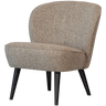 SARA ARMCHAIR WOVEN FABRIC NATURAL MELANGE