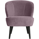 SARA ARMCHAIR VELVET WARM LILAC
