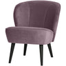 SARA ARMCHAIR VELVET WARM LILAC