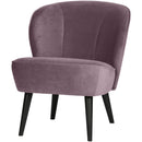 SARA ARMCHAIR VELVET WARM LILAC