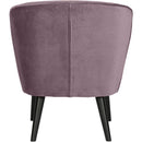 SARA ARMCHAIR VELVET WARM LILAC