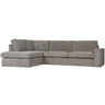THOMAS CORNER SOFA RIB FABRIC LEFT WEATHERED GREEN