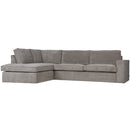 THOMAS CORNER SOFA RIB FABRIC LEFT WEATHERED GREEN