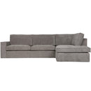 THOMAS CORNER SOFA RIB FABRIC RIGHT WEATHERED GREEN