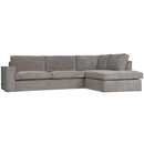 THOMAS CORNER SOFA RIB FABRIC RIGHT WEATHERED GREEN