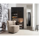 ATTY SWIVEL ARMCHAIR VELVET SAND