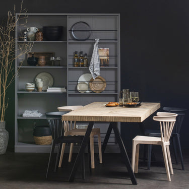TABLO TABLE MANGO HERRINGBONE 200X90 SQUARE LEG