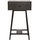 SKYBOX SIDETABLE MANGO WOOD/METAL BLACK
