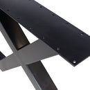 TABLO GARDEN X-LEG PICNIC METAL BLACK - 1 PIECE