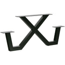 TABLO GARDEN X-LEG PICNIC METAL BLACK - 1 PIECE