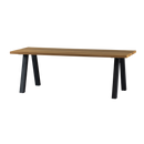 TABLO GARDEN TABLE AYOUS NATURAL WITH A-LEG METAL [fsc]