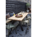 TABLO GARDEN TABLE AYOUS NATURAL WITH A-LEG METAL [fsc]