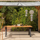 TABLO GARDEN TABLE AYOUS NATURAL WITH A-LEG METAL [fsc]
