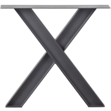 INDUSTRIAL X-LEG METAL BLACK