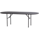ARTHUR TABLE OVAL OAK BLACK [fsc] H-LEG