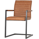BAS DINING CHAIR PU COGNAC