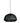 KACE HANGING LAMP JUTE BLACK O45CM