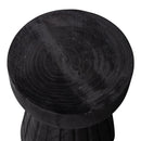 BORRE STOOL WOOD BLACK 40xO28CM