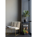 FIE ARMCHAIR RIB FABRIC SAND