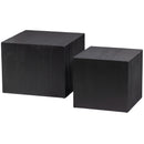 SANNE SIDE TABLES BLACK - SET OF 2