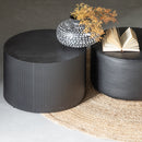 SANNE SIDE TABLE ROUND MDF BLACK