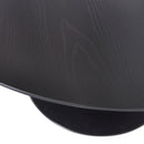 SAMMY DINING TABLE TRUMPET BASE ROUND MDF BLACK O120CM