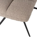 VINNY SWIVEL DINING CHAIR BOUCLE SAND