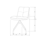 VINNY SWIVEL DINING CHAIR BOUCLE SAND