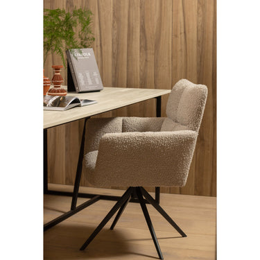 SILAS DINING TABLE ASH BRUSHED DUST [fsc]