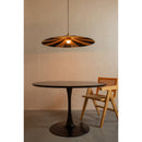 SAMMY DINING TABLE TRUMPET BASE ROUND MDF BLACK O120CM
